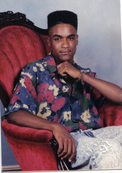 A 90s portrait of a man with a hightop